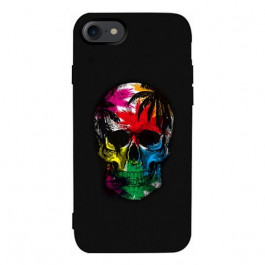 TOTO Matt TPU 2mm Print Case iPhone 7/8 Skull Black