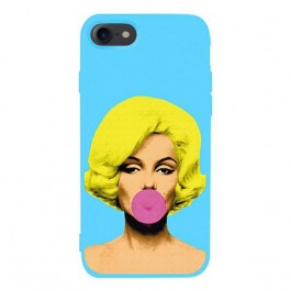 TOTO Matt TPU 2mm Print Case iPhone 7/8 Marilyn Monroe Blue
