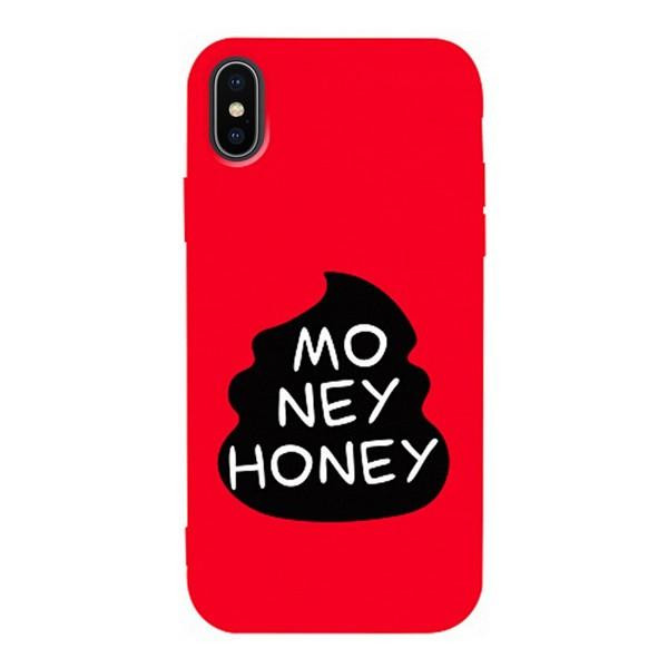 TOTO Matt TPU 2mm Print Case iPhone X/XS Red - зображення 1