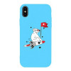 TOTO Matt TPU 2mm Print Case iPhone X/XS Rocket Blue - зображення 1