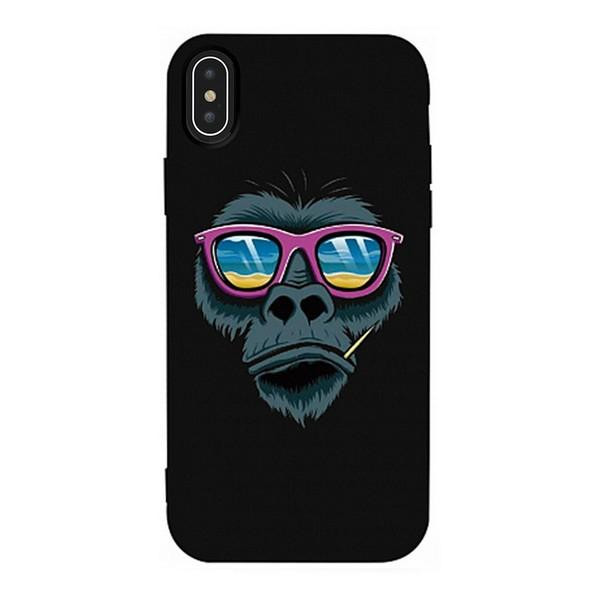 TOTO Matt TPU 2mm Print Case iPhone XS Max Black - зображення 1