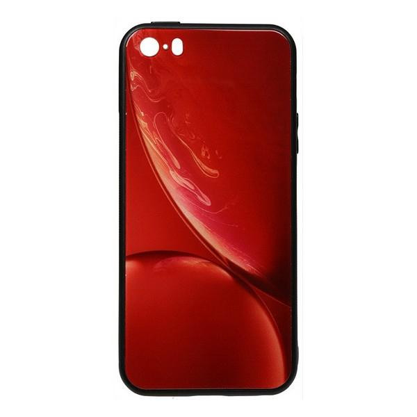 TOTO Print Glass Space Case iPhone SE/5s/5 Red Red - зображення 1