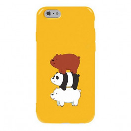 TOTO Pure TPU 2mm Print Case iPhone 6/6s Panda Yellow