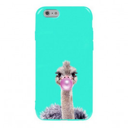 TOTO Pure TPU 2mm Print Case iPhone 6/6s Ostrich Mint