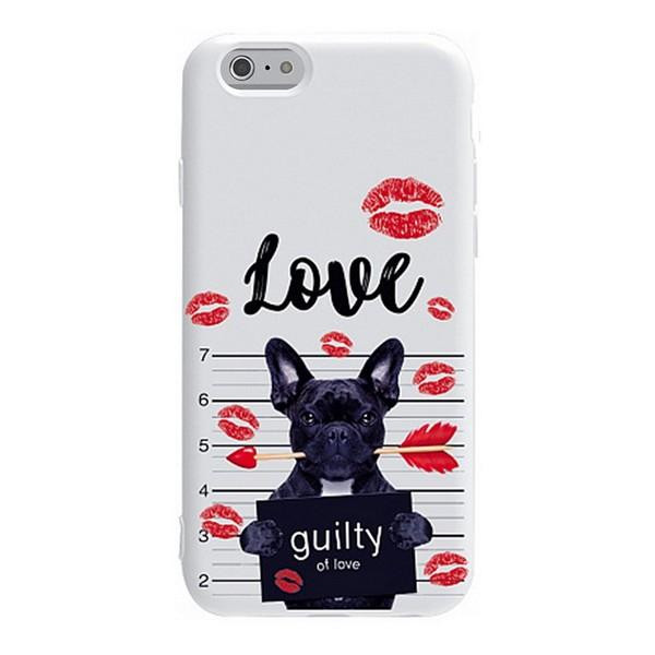 TOTO Pure TPU 2mm Print Case iPhone 6/6s Love White - зображення 1