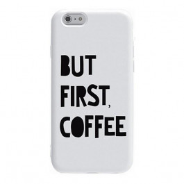   TOTO Pure TPU 2mm Print Case iPhone 6/6s Coffee White