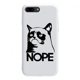   TOTO Pure TPU 2mm Print Case iPhone 7 Plus/8 Plus Nope White