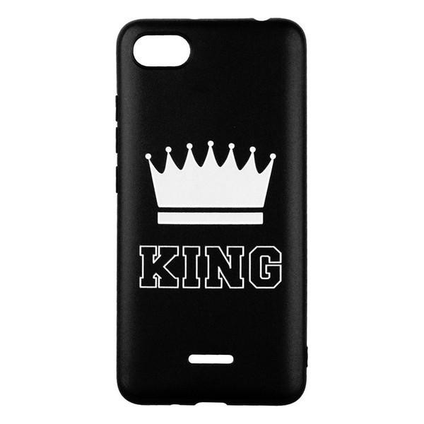 TOTO Cartoon Soft Silicone TPU Case Xiaomi Redmi 6A King Black Black - зображення 1