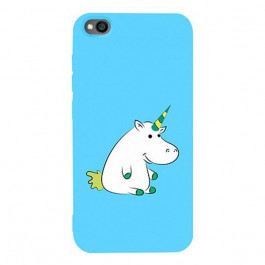   TOTO Matt TPU 2mm Print Case Xiaomi Redmi Go #1 Unicorn Circle Sky Blue Picture