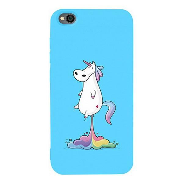 TOTO Matt TPU 2mm Print Case Xiaomi Redmi Go #30 Unicorn Puk Sky Blue Picture - зображення 1