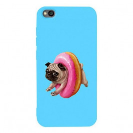   TOTO Matt TPU 2mm Print Case Xiaomi Redmi Go #34 Dog Donat Sky Blue Picture