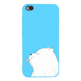   TOTO Matt TPU 2mm Print Case Xiaomi Redmi Go #57 Bear Tongue Sky Blue Picture