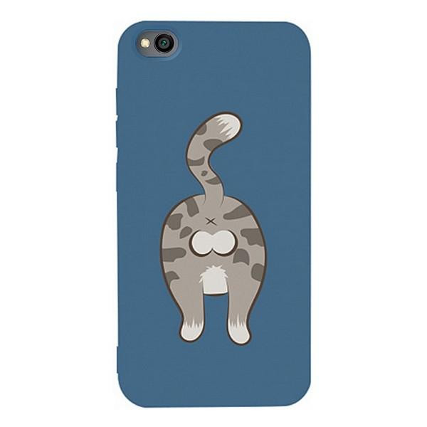 TOTO Matt TPU 2mm Print Case Xiaomi Redmi Go #62 Catzad Navy Blue Picture - зображення 1