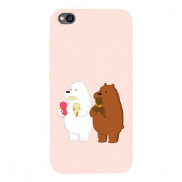   TOTO Matt TPU 2mm Print Case Xiaomi Redmi Go #66 Bear Icecreame Sand pink Picture