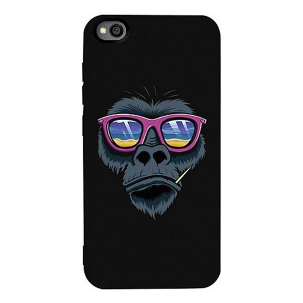 TOTO Matt TPU 2mm Print Case Xiaomi Redmi Go #67 Monkey Glass Black Picture - зображення 1