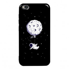   TOTO Pure TPU 2mm Print Case Xiaomi Redmi Go #47 Space Moon Black Picture