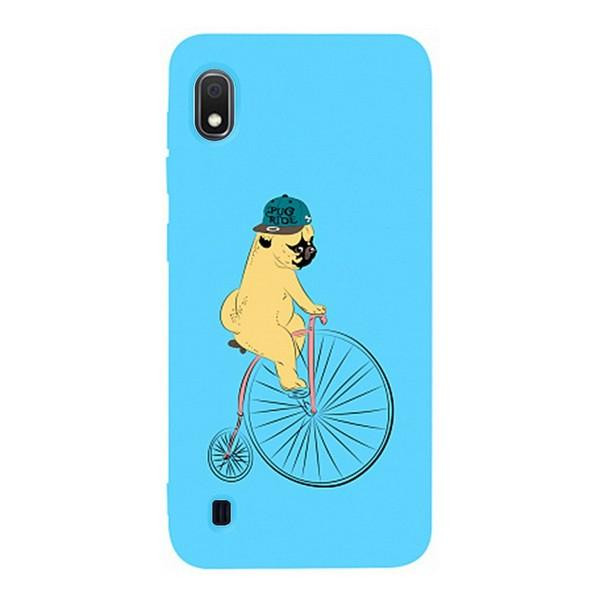 TOTO Matt TPU 2mm Print Case Samsung Galaxy A10 #10 Dog Ride Sky Blue Picture - зображення 1