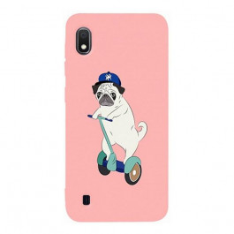   TOTO Matt TPU 2mm Print Case Samsung Galaxy A10 #2 Dog Skate Pink Picture