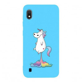   TOTO Matt TPU 2mm Print Case Samsung Galaxy A10 #30 Unicorn Puk Sky Blue Picture