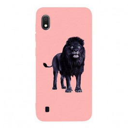   TOTO Matt TPU 2mm Print Case Samsung Galaxy A10 #36 Blacklion Pink Picture