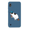 TOTO Matt TPU 2mm Print Case Samsung Galaxy A10 #50 Mops Kak Navy Blue Picture - зображення 1