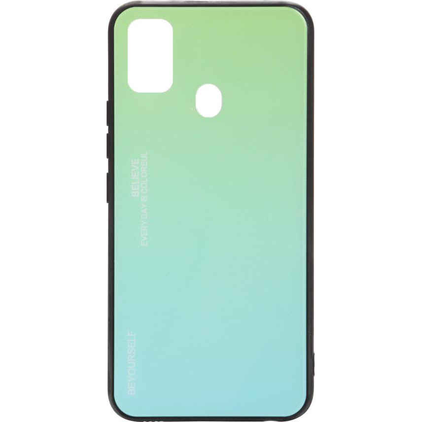 BeCover Gradient Glass для Samsung Galaxy M21 M215/ M30s M307 Green-Blue (704568) - зображення 1