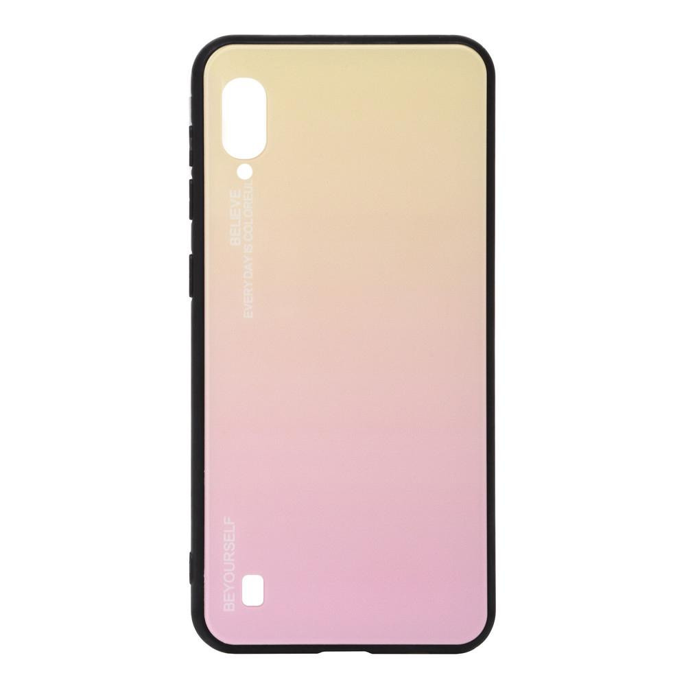 BeCover Панель Gradient Glass для Samsung Galaxy M10 2019 SM-M105 Yellow-Pink (704580) - зображення 1