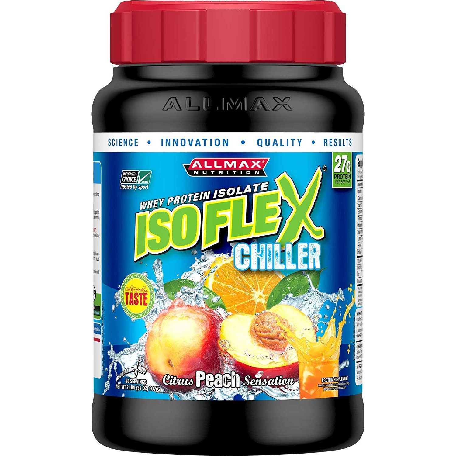 Allmax Nutrition Isoflex Chiller 907 g /28 servings/ Citrus Peach Sensation - зображення 1