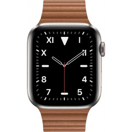 Apple Watch Edition Series 5 GPS + LTE 44mm Titanium w. Saddle Brown Leather L. (MWR62)