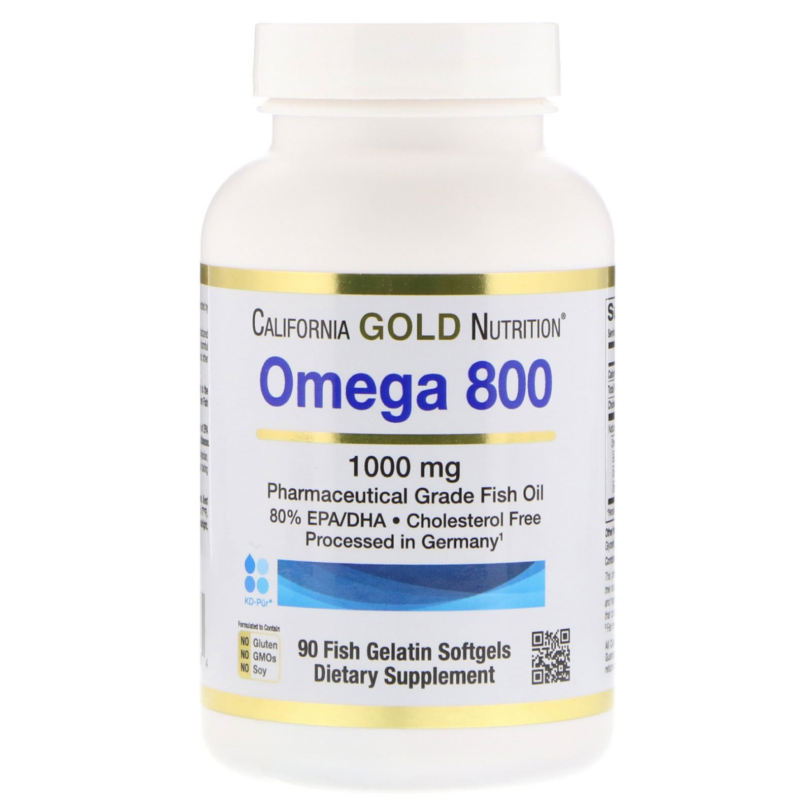 California Gold Nutrition Omega 800 90 caps - зображення 1