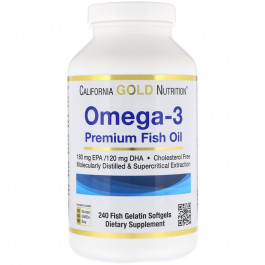 California Gold Nutrition Omega-3 Premium Fish Oil 240 caps
