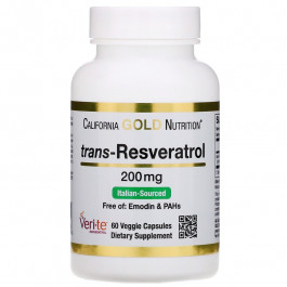   California Gold Nutrition Trans-Resveratrol 200 mg 60 caps