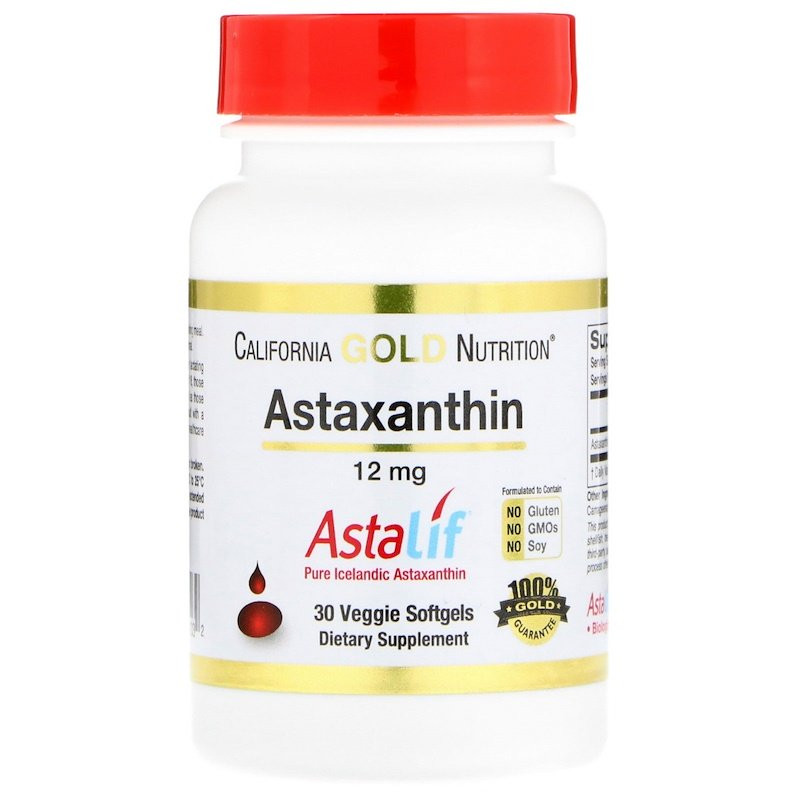 California Gold Nutrition Astaxanthin 12 mg 30 caps - зображення 1