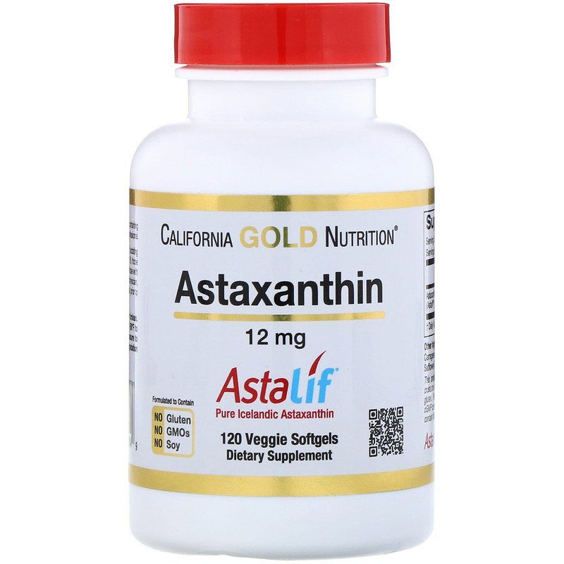 California Gold Nutrition Astaxanthin 12 mg 120 caps - зображення 1