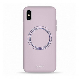 Pump Silicone Minimalistic Case for iPhone X/iPhone Xs Circles on Light (PMSLMNX/XS-6/168)