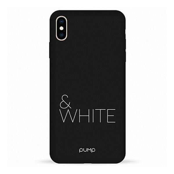 Pump Silicone Minimalistic Case for iPhone XS Max Black&White (PMSLMNXSMAX-13/169) - зображення 1