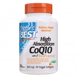   Doctor's Best High Absorption CoQ10 with Bioperine 300 mg 90 caps