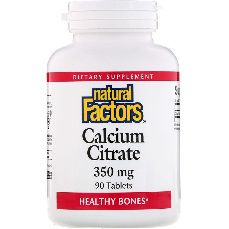 Natural Factors Calcium Citrate 350 mg 90 tabs - зображення 1