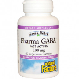   Natural Factors Stress-Relax Pharma GABA 100 mg 60 caps