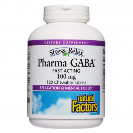   Natural Factors Stress-Relax Pharma GABA 100 mg 120 caps