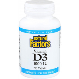 Natural Factors Vitamin D3 1000 IU 90 tabs