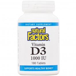   Natural Factors Vitamin D3 1000 IU 180 tabs