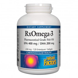 Natural Factors RxOmega-3 EPA 400 mg/DHA 200 mg 120 caps