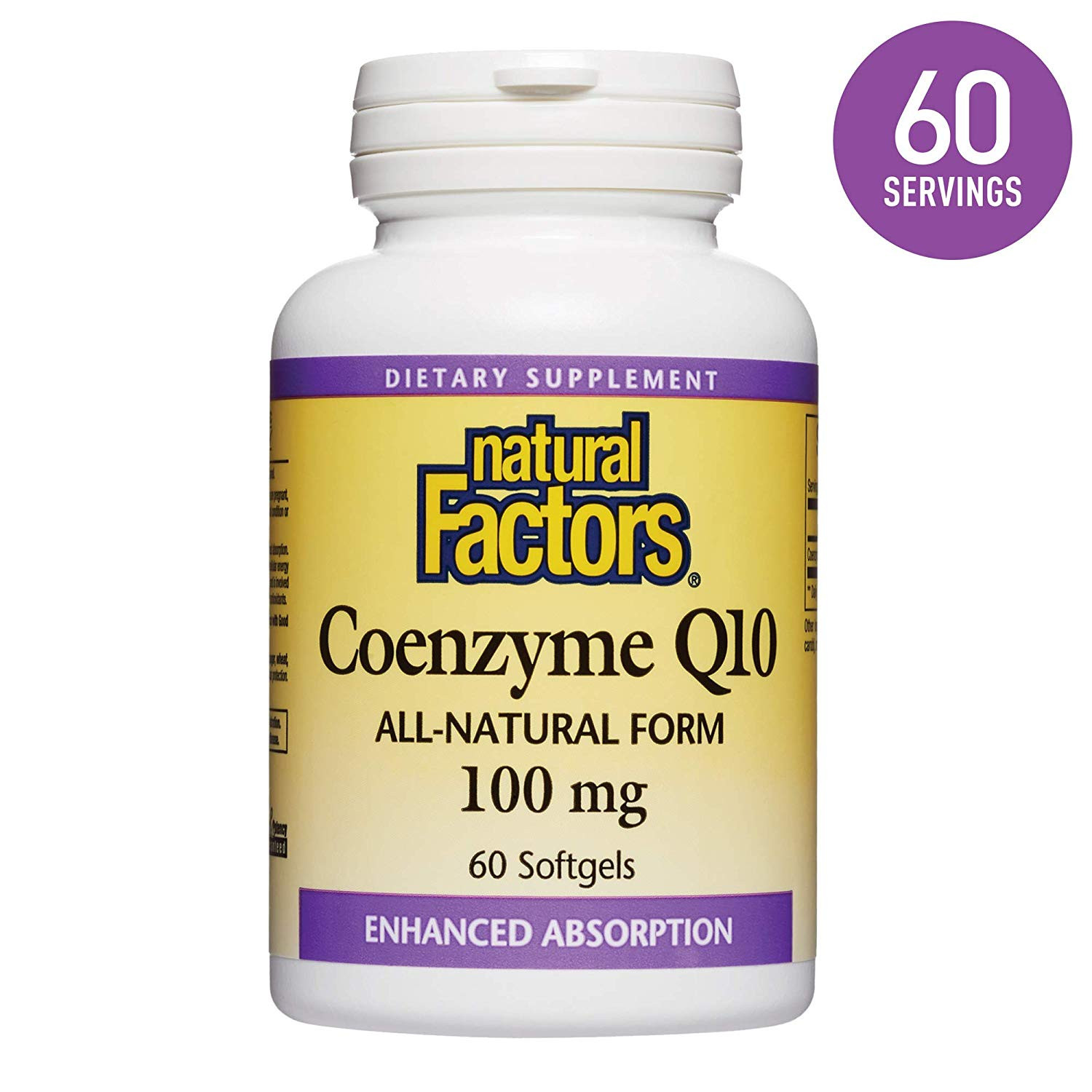 Natural Factors Coenzyme Q10 100 mg 60 caps - зображення 1