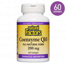   Natural Factors Coenzyme Q10 200 mg 60 caps