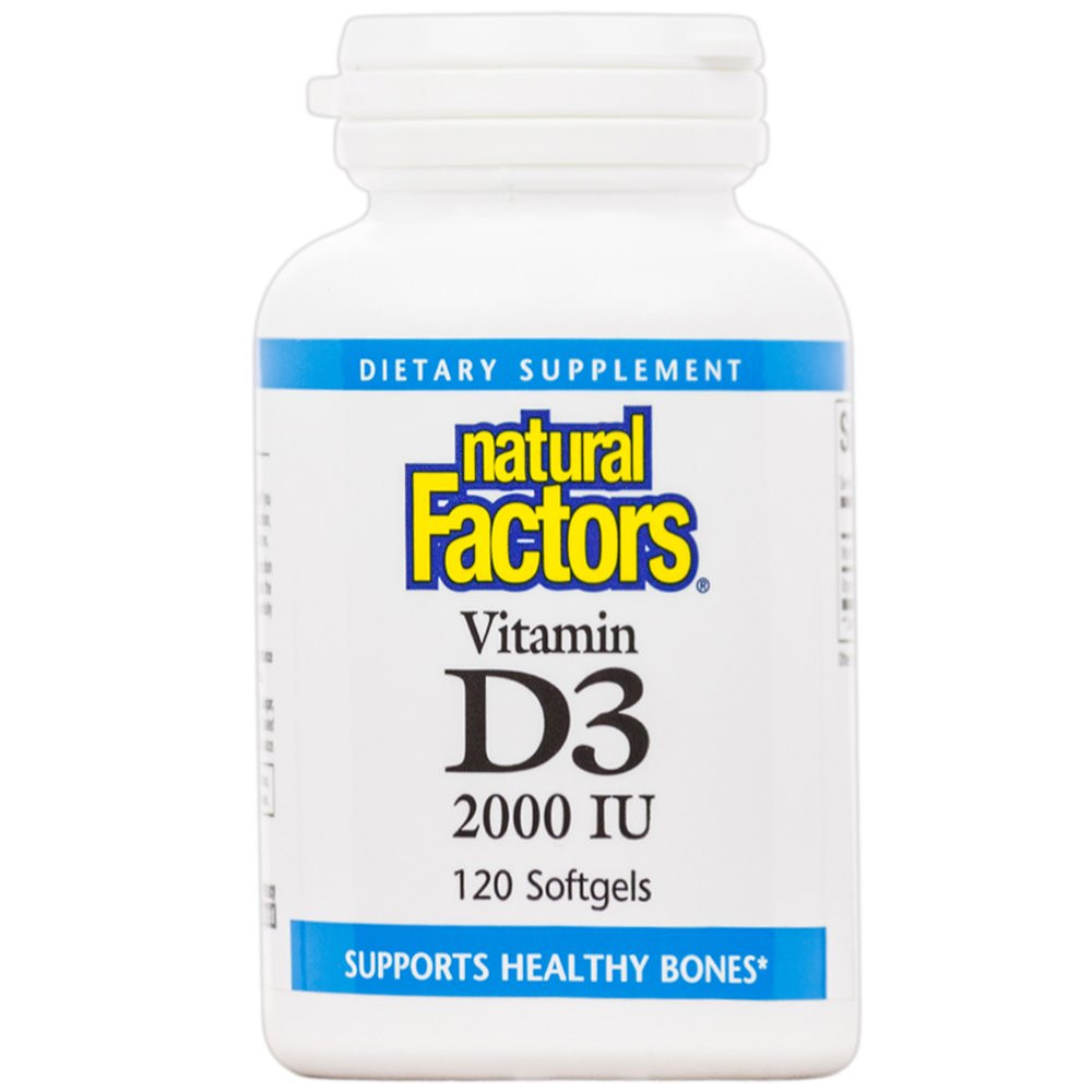 Natural Factors Vitamin D3 2000 IU 120 caps - зображення 1