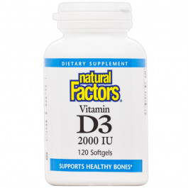 Natural Factors Vitamin D3 2000 IU 120 caps