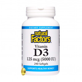   Natural Factors Vitamin D3 5000 IU 240 caps