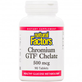 Natural Factors Chromium GTF Chelate 500 mg 90 tabs