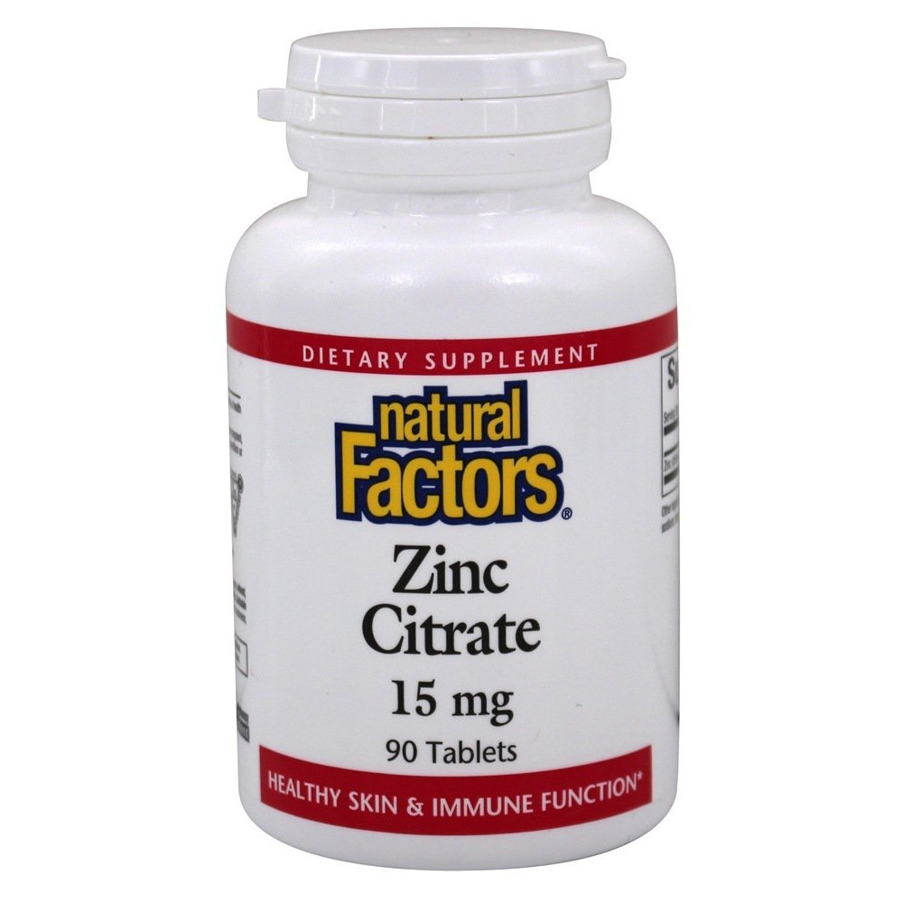 Natural Factors Zinc Citrate 15 mg 90 tabs - зображення 1